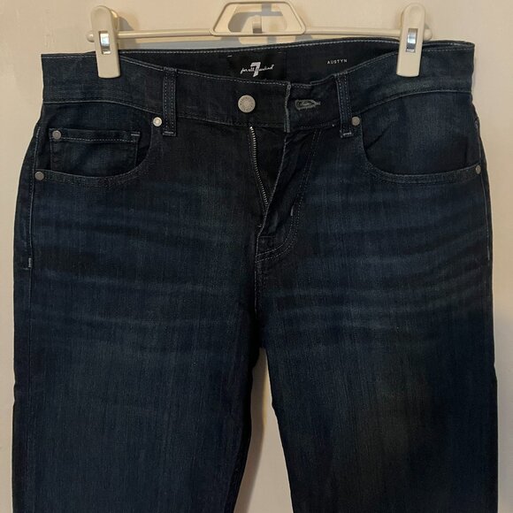 NWOT 7 For All Mankind Airweft Austyn Straight Jeans in Perennial 32x33
